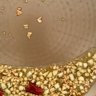 春菊と鰹のたたきのおつまみサラダ