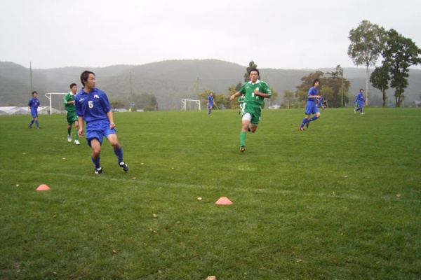 岩手高等学校のようす サッカークラブ