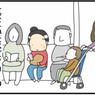 ぐずった子供に蹴られた仕返し