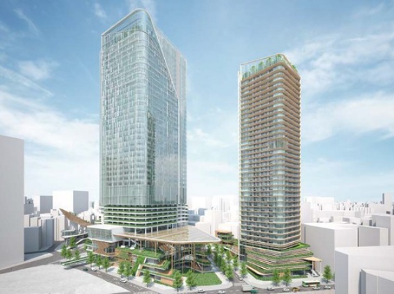 みずほ情報総研渋谷事務所など「渋谷二丁目西地区」の既存建物の解体状況！跡地には高さ約208mオフィス・高さ約175mタワマン（2025.11.1）