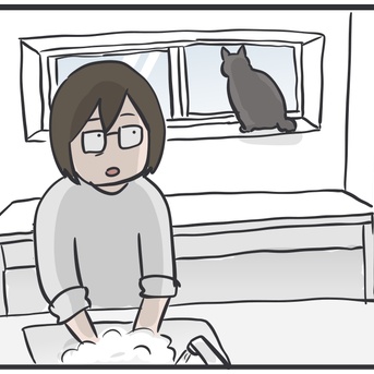 どうしても猫の行動に期待しちゃう