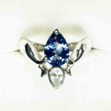 『タンザナイトとダイヤモンドで大人向けのシンプルなプラチナリングを』の画像