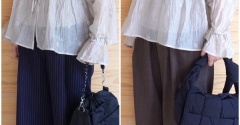 【買ってよかった】一目惚れしたシアーブラウス！前後2WAYで大人も着やすかった