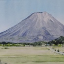 大山を望む