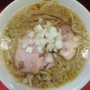麺舗 4126＠門前仲町　「背油煮干ラーメン（太麺）」