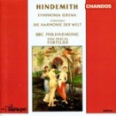CD トルトゥリエのヒンデミット：シンフォニア・セレーナ、交響曲「世界の調和」