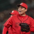 （プロ野球）　栗林　阪神相手に 今季 ２度目の １安打 完封勝利