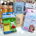リサイクルショップ*ハチワレ赤ちゃんUK版ほか/CAFE BASEおまけマグ/購入品/シルバニア