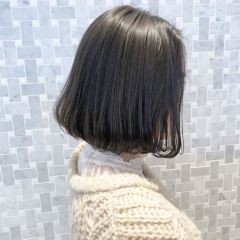 春はグレージュワンカール内巻きボブ☆