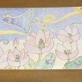 久しぶりのパステルと色鉛筆画。