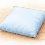 「うっかり窓から犬用のクッションを落としたら…」→持ち主が猫になっていた