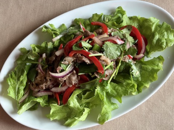 タイ料理と空豆