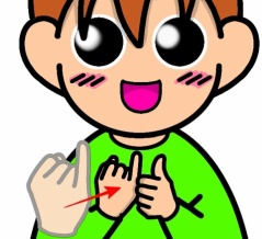 手話単語：２４５６　【嫁】