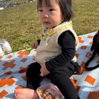 『庭のコキア＆ひーちゃん（滑り台）』の画像