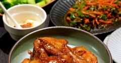 手羽先の甘辛煮の晩ごはん／ぬか床のお手入れ