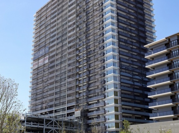 地上29階「リーフシティ市川 ザ・タワー」の建設状況！隣接地にイオンスタイルやスタバが入る商業施設がある定借分譲タワマン（2026.5.30）