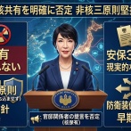 【速報】高市首相、日米の核共有「自国領土に米国の核兵器を置き、有事に自国の戦闘機などに搭載する枠組みを指すのであれば私としては認められない」