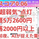 【AI日経診断】AIスコア0.06＝“超弱気”点灯。日経平均5万2600円から急落