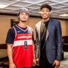 八村塁、ダルビッシュを見下ろす