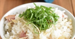 新生姜とベーコンの炊き込みご飯