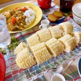 子どもの手が止まらないお野菜で晩ごはん