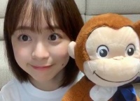 倉野尾成美ちゃんとおさるのジョージが似てる