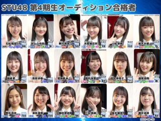【3日目】STU48 4期研究生合格者発表ｷﾀ━━━━(ﾟ∀ﾟ)━━━━!!【野中莉央・濵田美惟・藤田愛結・三好真綺・屋木優菜・横井結菜】