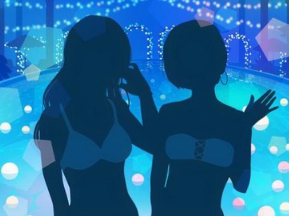 【動画】ナイトプールで女の子が脱がし合いｗｗ