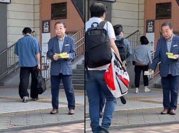 外国人「日本では元首相でも街頭で普通にビラ配りするらしい…」