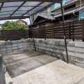 フェンス防草シート化粧砂利施工　桑名市N様邸