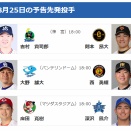【公示】京田陽太が登録抹消　【8/25(火)の予告先発】床田寛樹(C)×深沢鳳介(De)