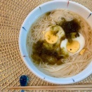 突然寒い日と煮麺