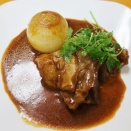 牛筋肉のデミグラスソース煮込み～