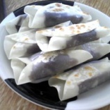 『餃子の皮の栗あん包み』の画像