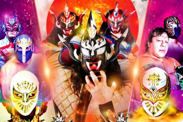 アビスモ・ネグロ ＆ シベルネティコ試合用マスク■ミル・マスカラス　ドス・カラス アビスモ・ネグロ ＆ シベルネティコ試合用マスク□ミル・マスカラス