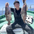 イワシの泳がせ　マハタ
