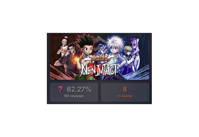 ハンターハンター格ゲー、気がついたら同時接続一桁になっていた...ｗ