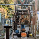 我が家の庭入口を飾る