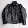 COLIMBO / HD CATTLE-DRIVER LEATHER JACKET (BLACK)