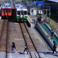 JR東日本郡山総合車両センターキハ110系@キハ110-135・223（会津坂下）