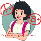 『Middle-of-the-road grades（中間くらいの成績）』の画像