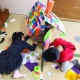 家にあるものと百均おりがみで おうちあそび♪