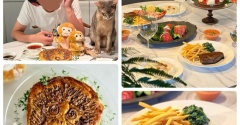 だんなさま44歳のお誕生日会&パンチくんミルフィーユ