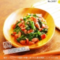 レンジで★ほうれん草とソーセージの粉チーズ和え【レシピ2497】#お弁当おかず #お弁当 #ほうれん草 #ソーセージ #めんつゆ #粉チーズ #レンジ調理