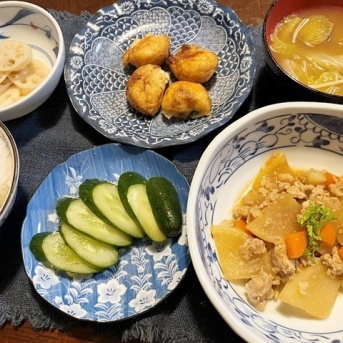 クリスマスなので＆大根と豚ミンチのあんかけ