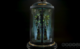 エプシロン部隊の部屋のシャーシディスプレイのフレーム