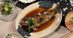 週末のだんたさまごさん　「春告魚」のメバルの煮付けの夜ごはん