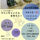 『～マリンキャンドルを作ろう～』の画像