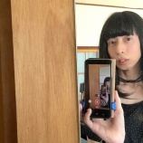 『パンクロックなビジューオフショルダーとレザーミニスカート///きゃわわ///』の画像