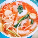 「ゲウチャイ江東橋店（錦糸町）」でタイ人のソウルフード「ピンクスープのイエンターフォー」